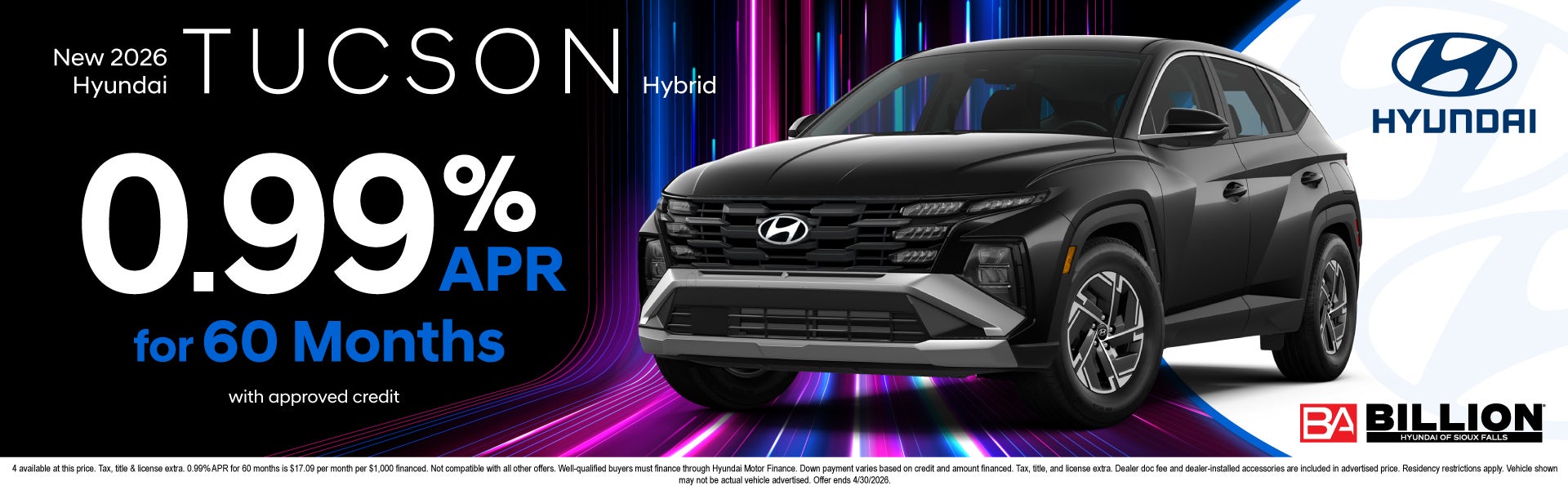HYUNDAI APR OFFERS