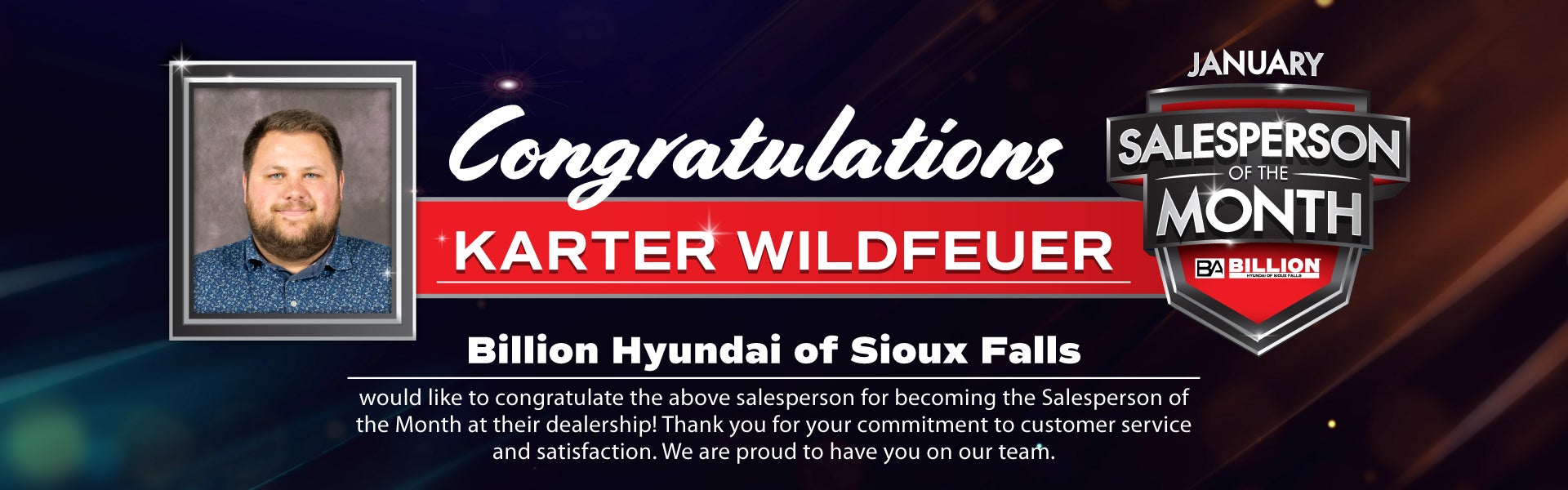 SALESPERSON OF THE MONTH